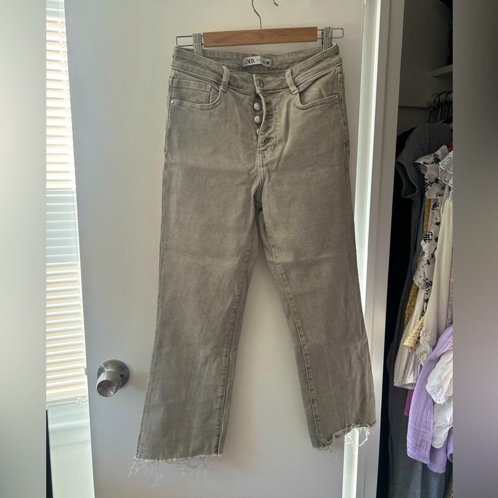 Greenish/grey Zara jeans